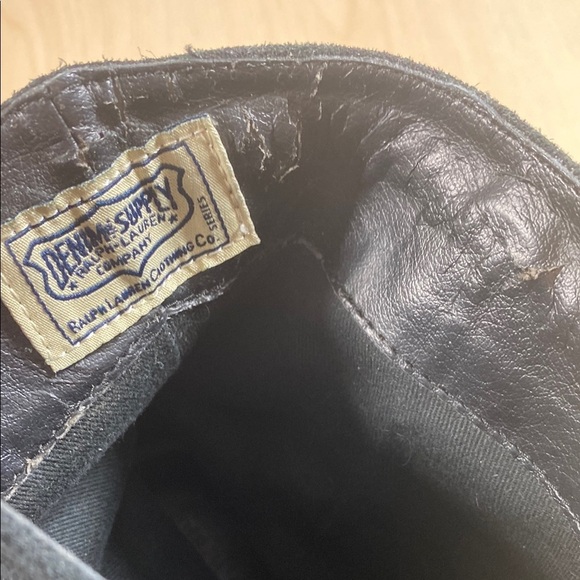 Denim & Supply Ralph Lauren Black Heeled Fringe Boots - Picture 8 of 8